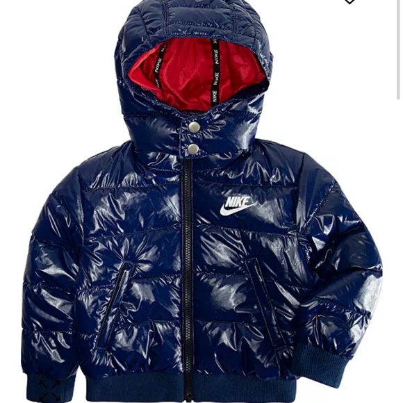 Toddler Nike Hooded‎ Puffer Bomber Jacket - Picture 9 of 11